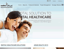 Tablet Screenshot of emitachealthcare.com
